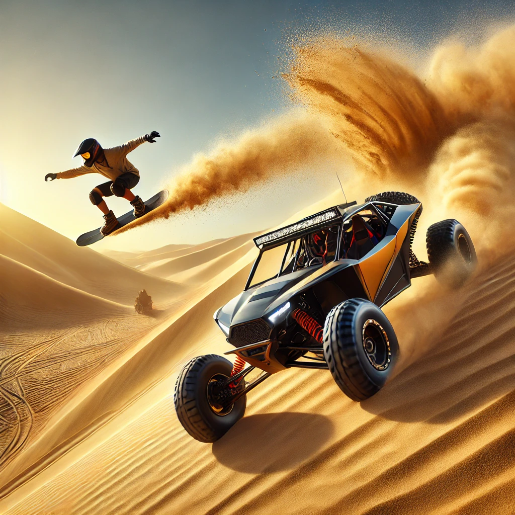 Dune Buggy vs Sandboarding in Dubai